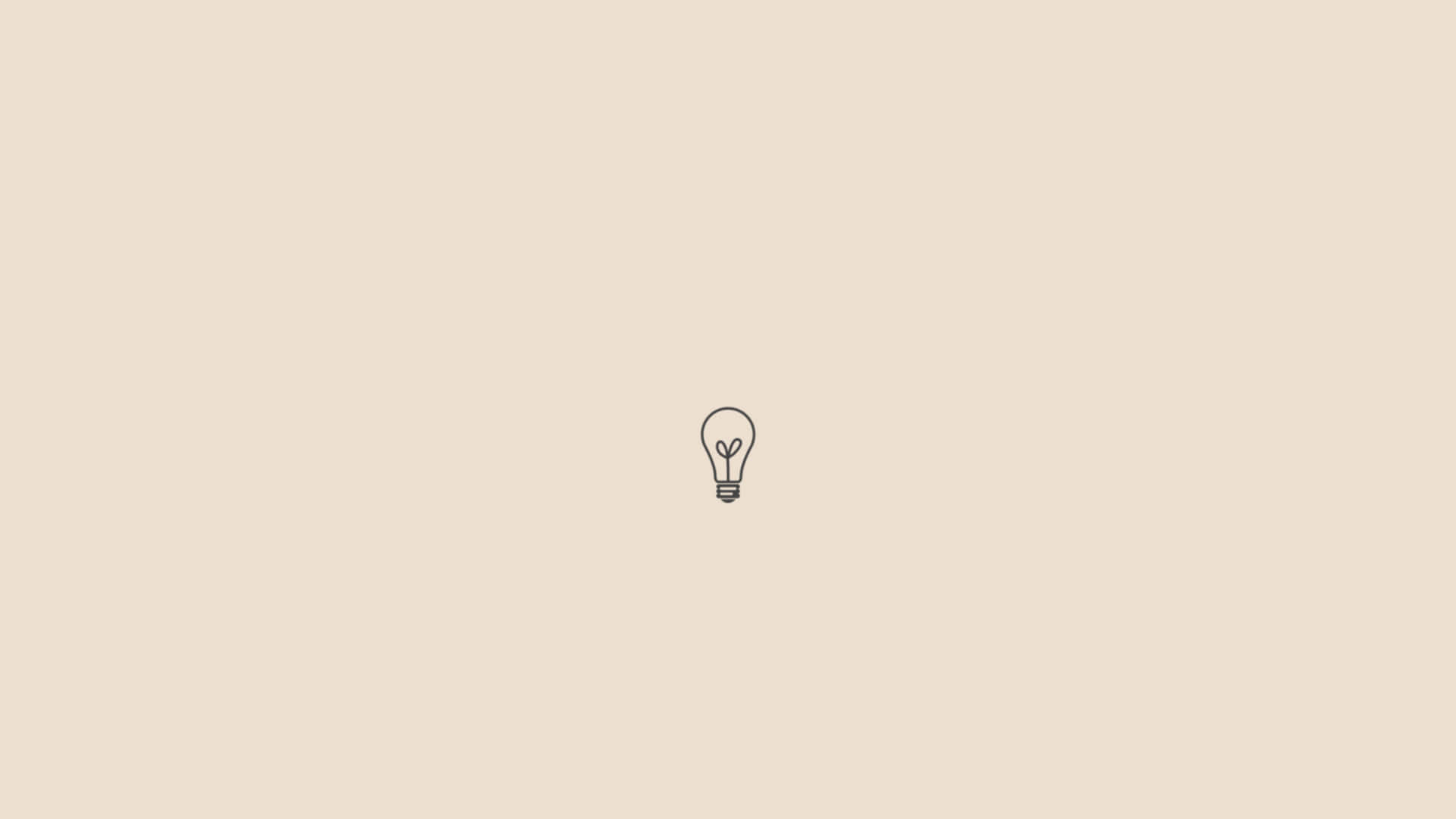 minimalist, beige, lightbulb, Full HD Desktop Wallpaper