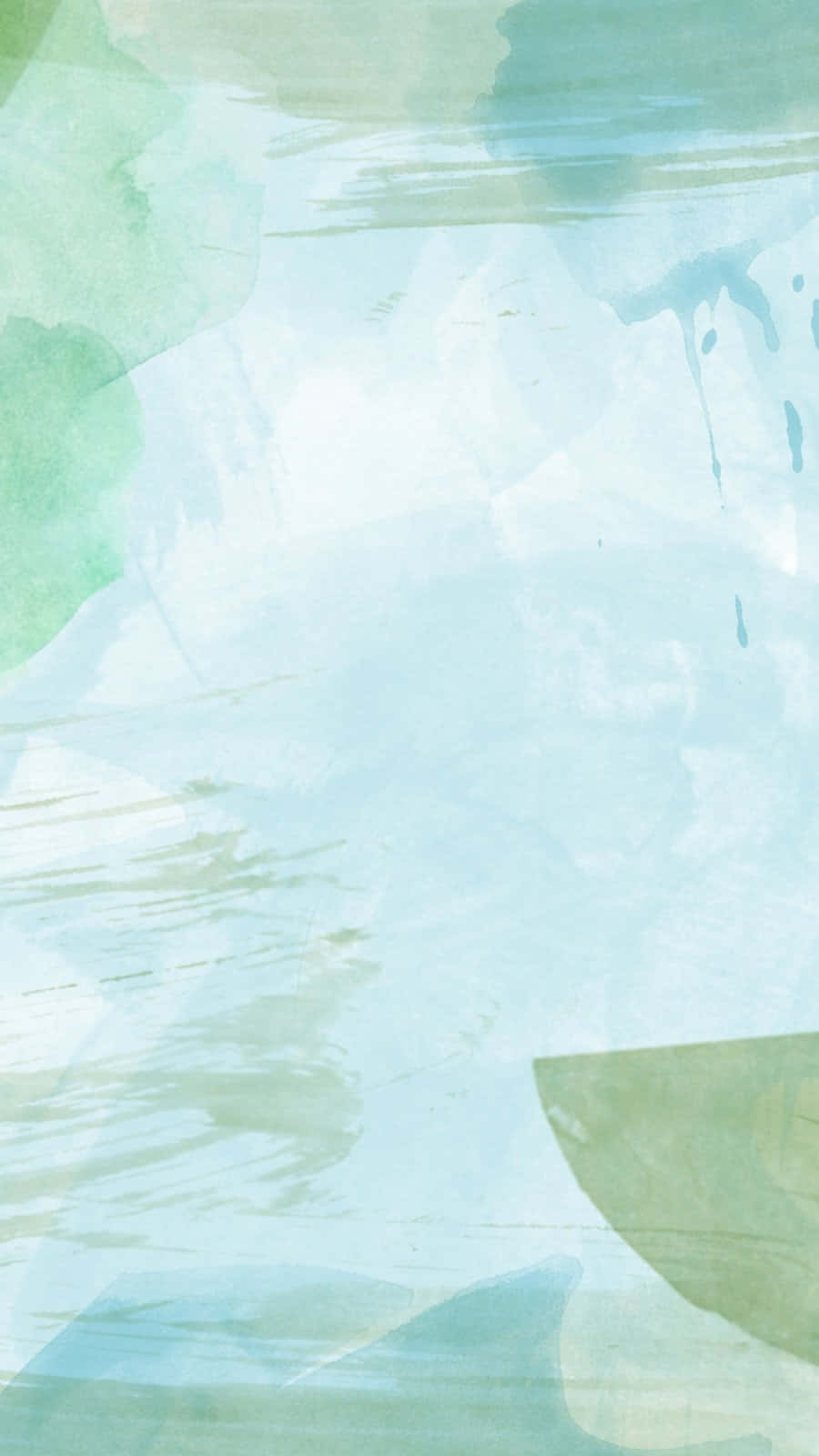 mint green, pale blue, textured brushstrokes, HD Phone Wallpaper