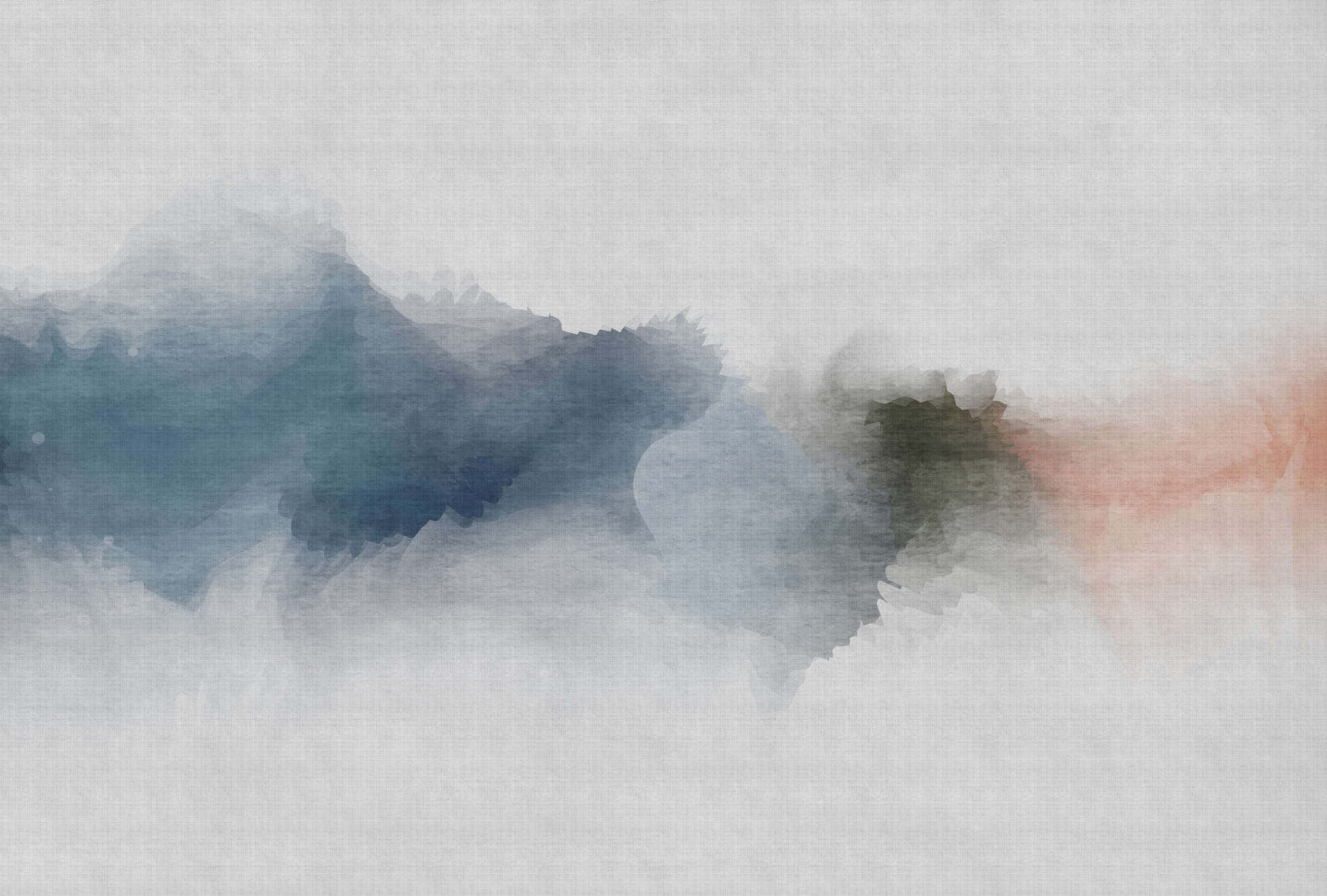abstract mountain mist watercolor, blue green, soft pink, Full HD Desktop Wallpaper