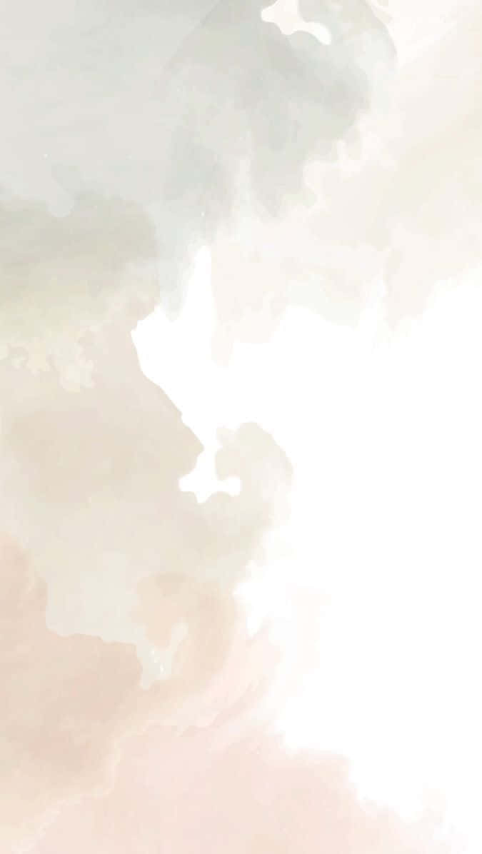 abstract beige watercolor backdrop, pale peach, mint green, SD Phone Wallpaper