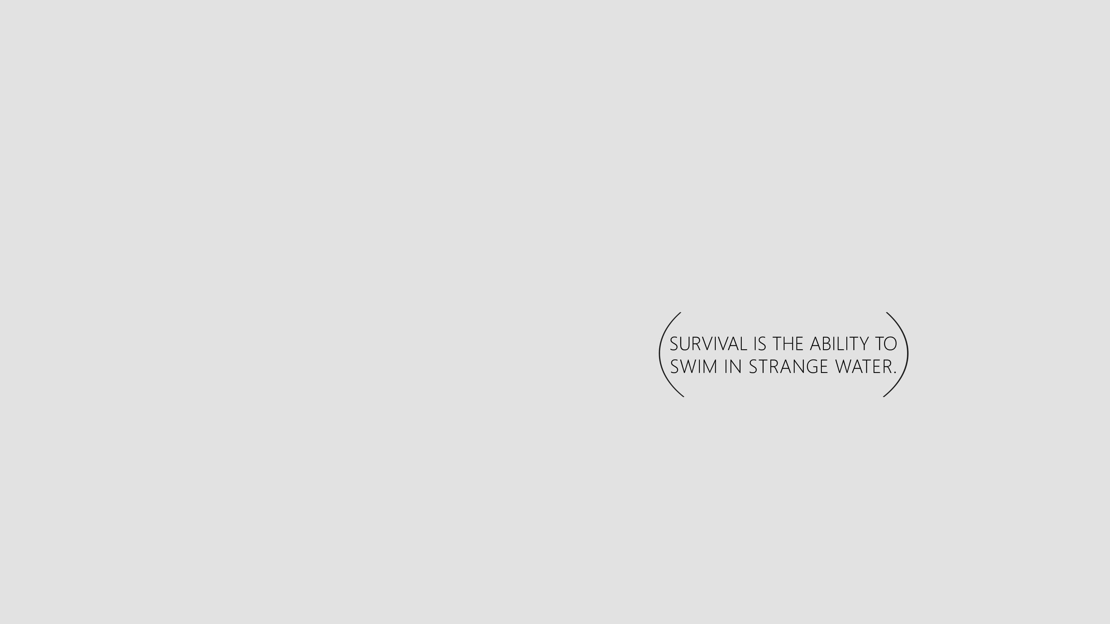 Minimalistic, gray background, centered black text, 4K Desktop Wallpaper