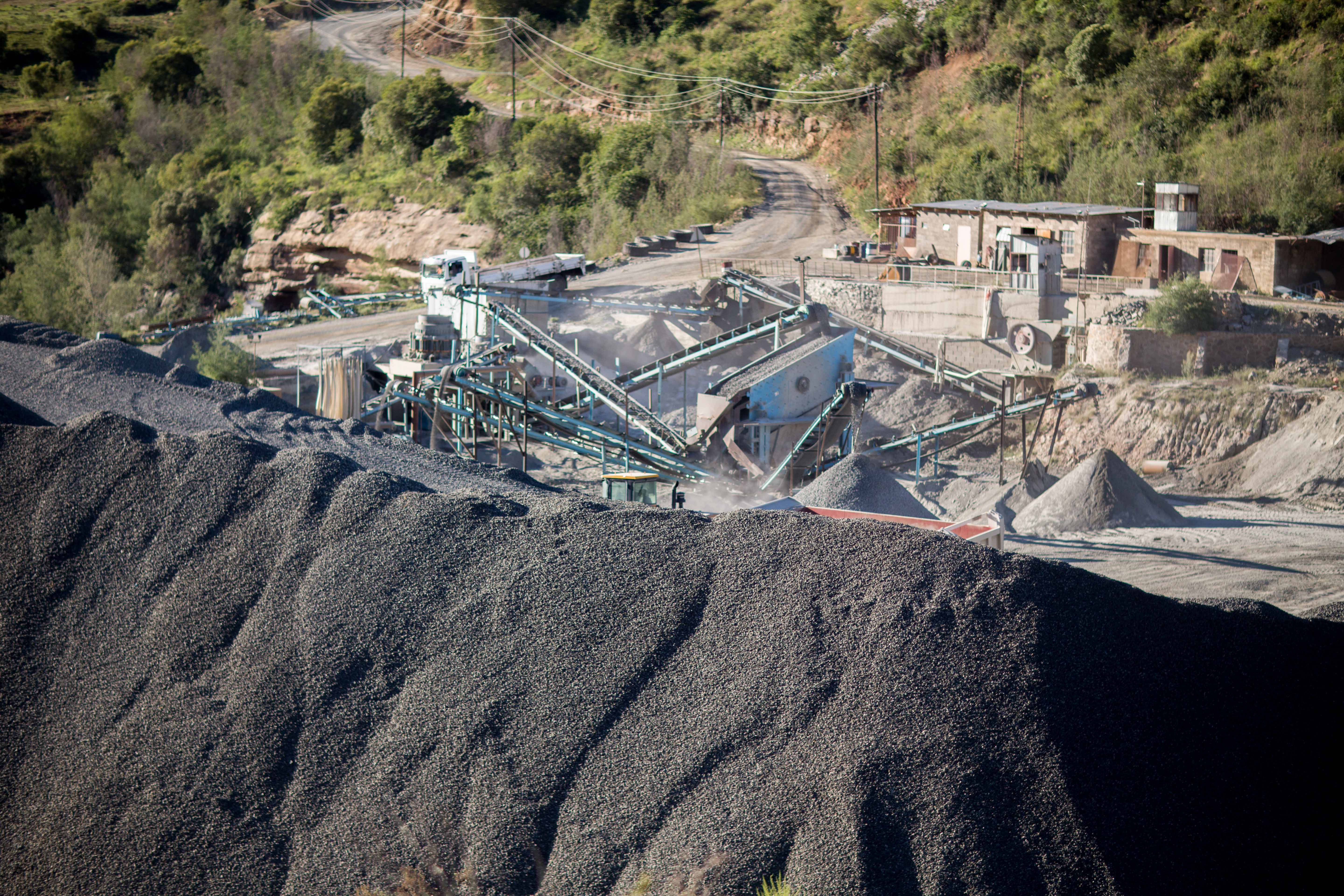 Mining And Extraction, industrial quarry, conveyor belts, 5K Desktop Wallpaper
