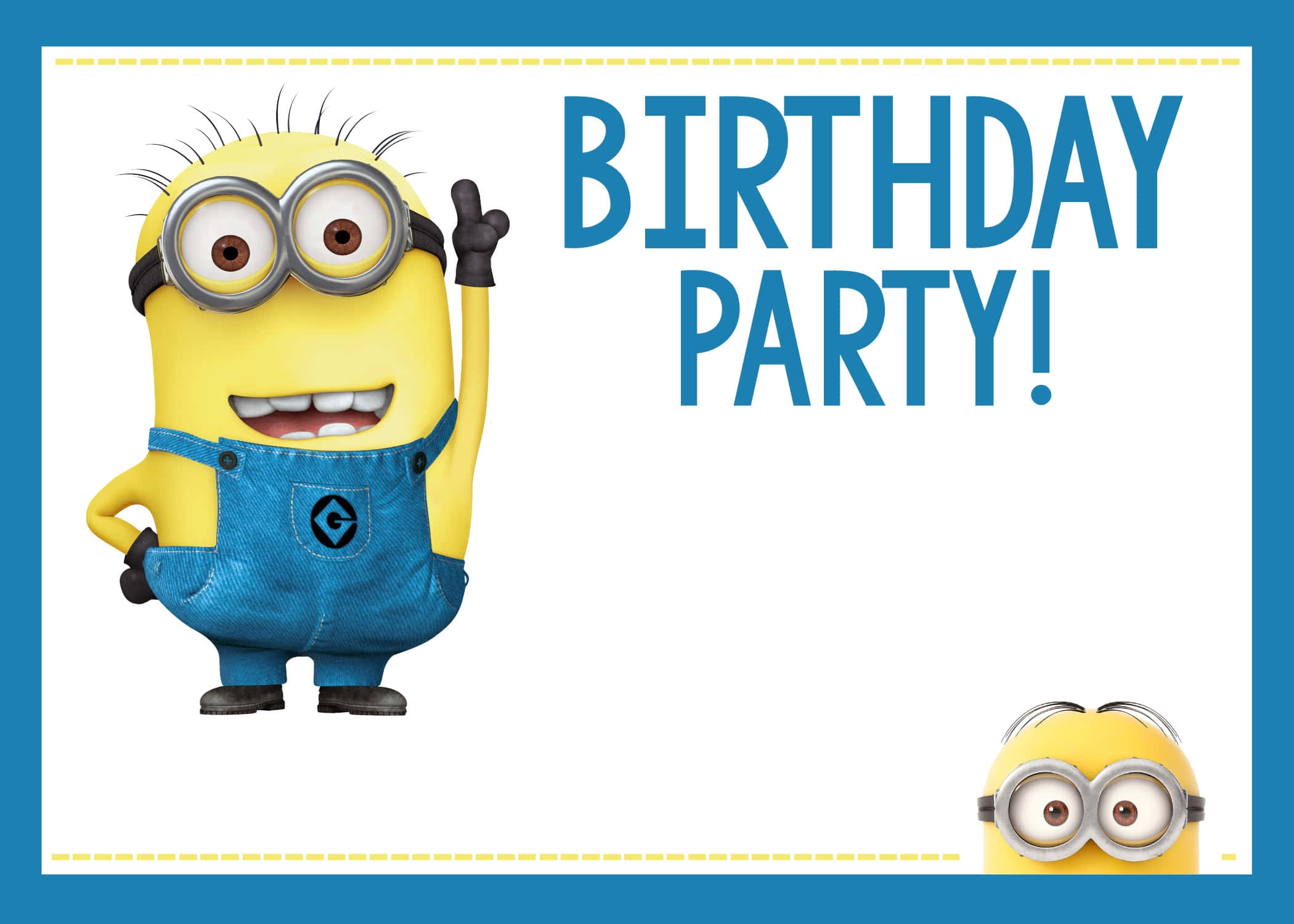 Minion, yellow Minion, blue overalls, Full HD Desktop Wallpaper