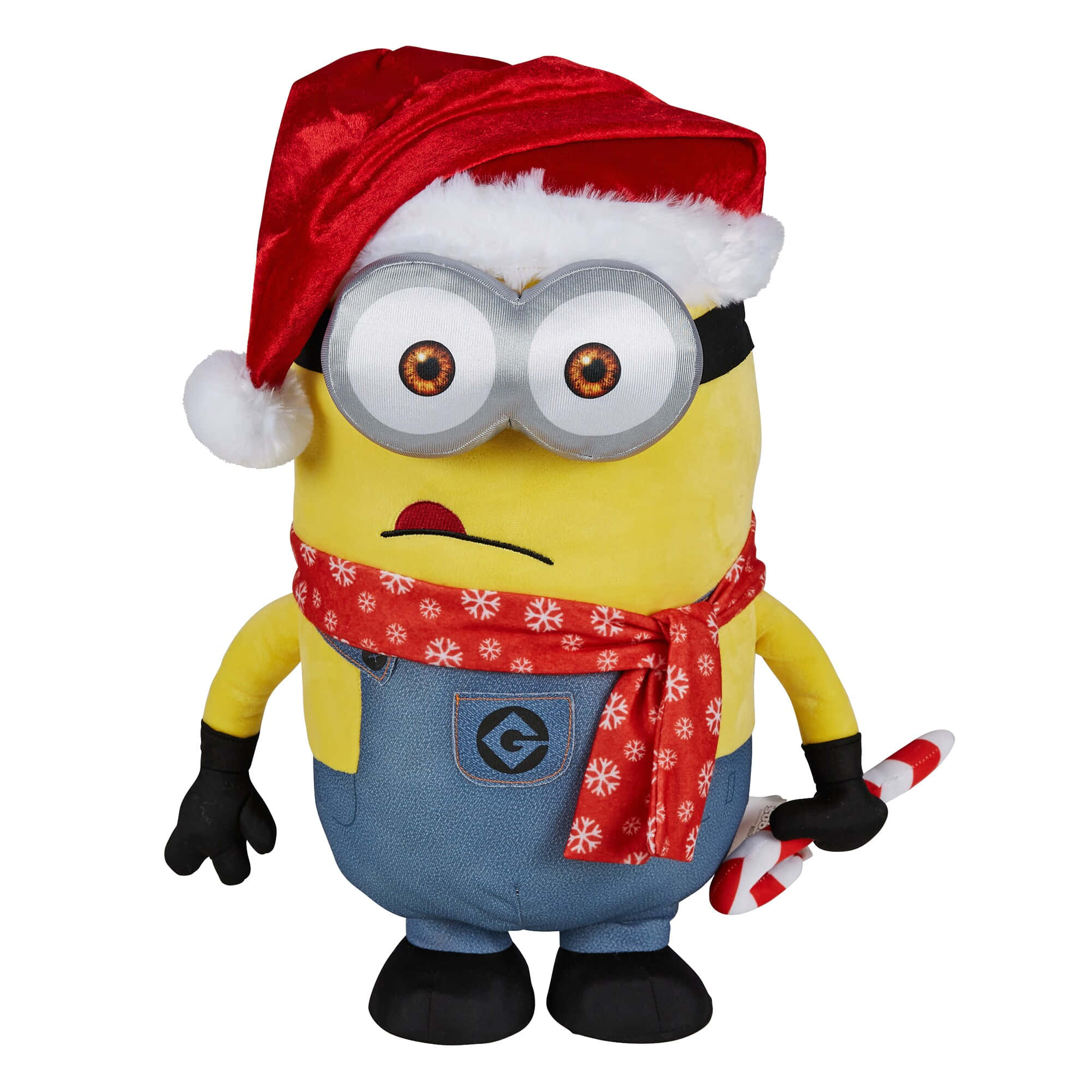 Minion, Christmas Costume, red velvet Santa hat, Full HD Desktop Wallpaper