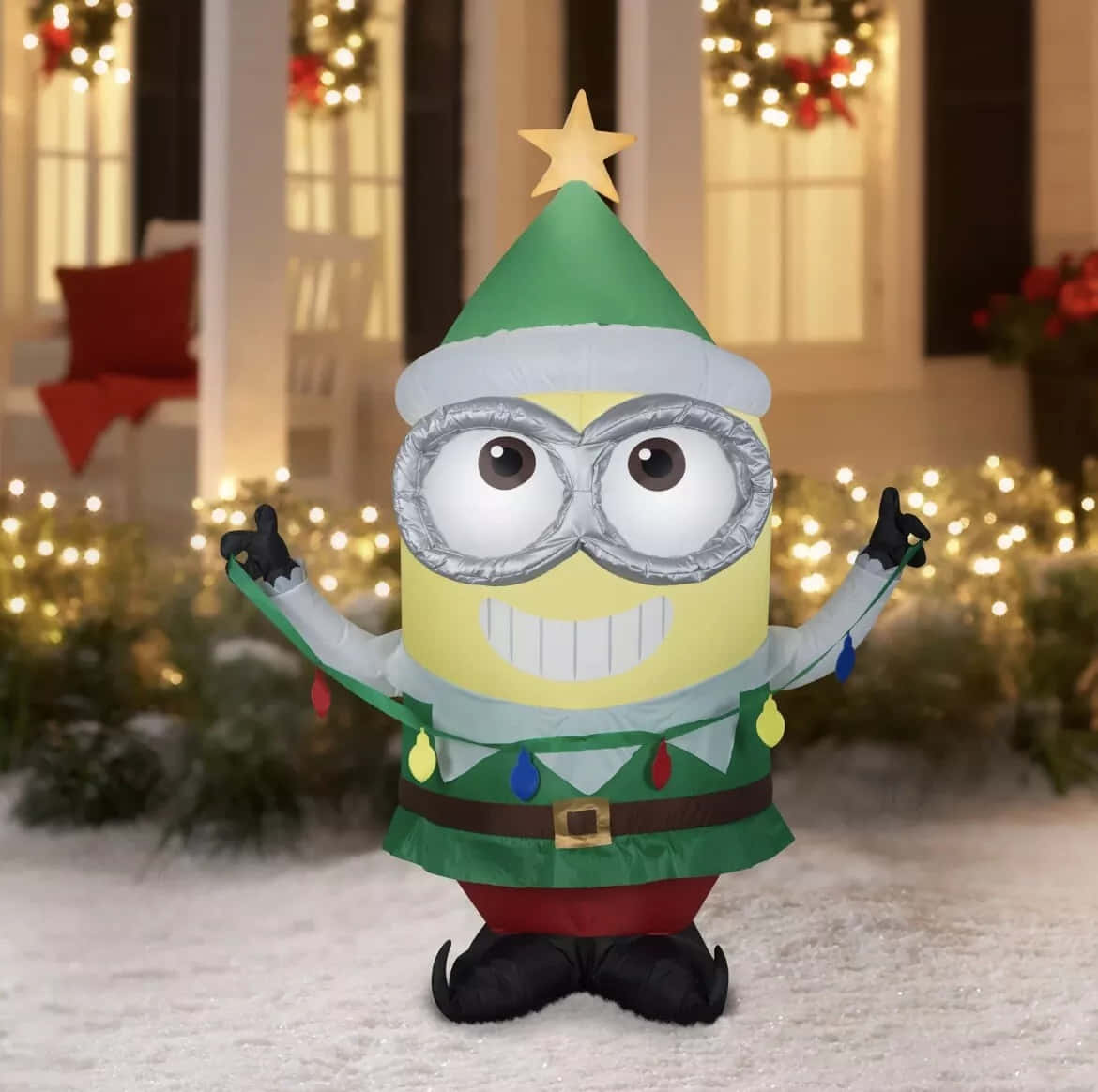 Minion, elf, green hat, SD Desktop Wallpaper