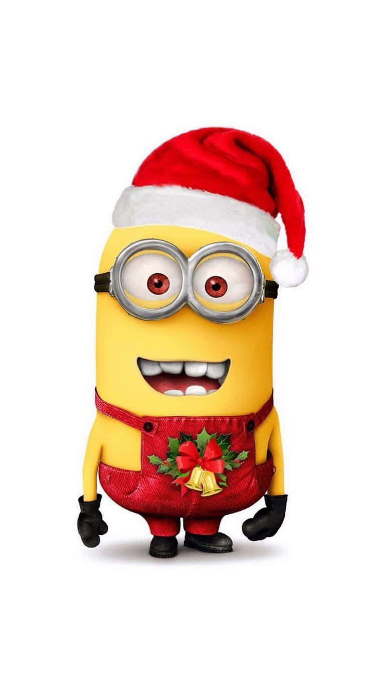 Minion, Santa hat, red, HD Phone Wallpaper