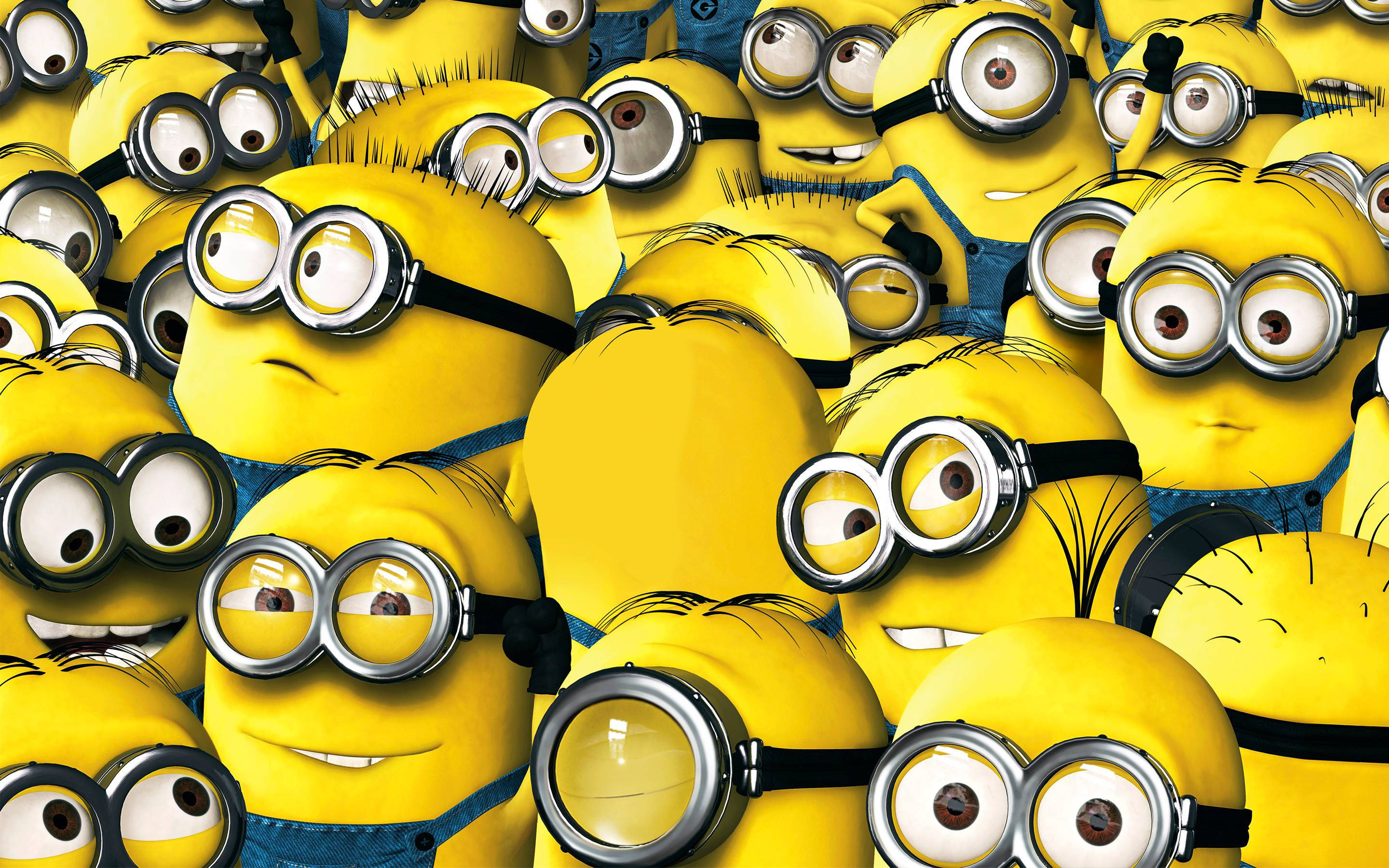 Minion, yellow, goggles, 2K Desktop Wallpaper