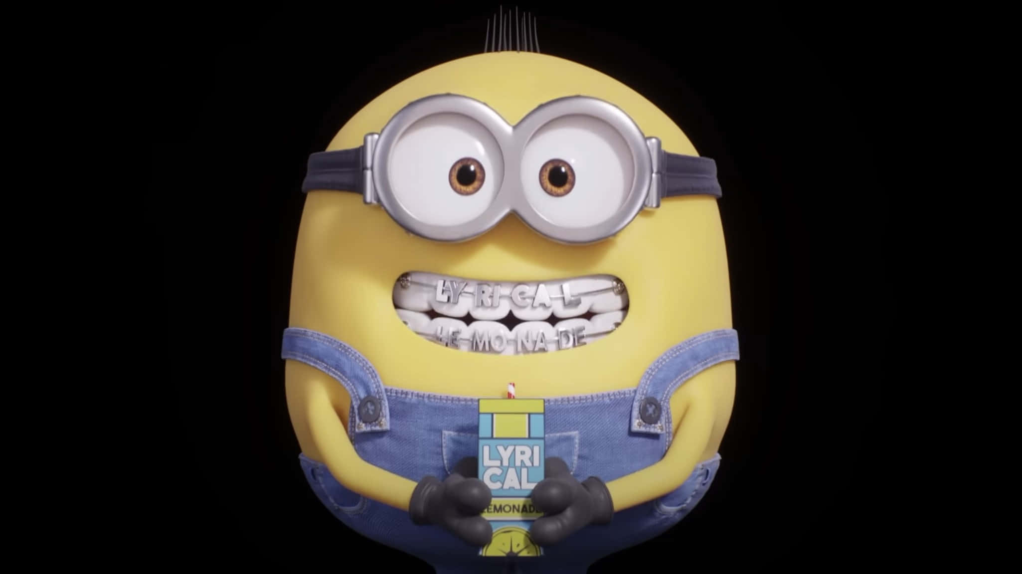 Braces Minion PFP, yellow Minion, silver goggles, Full HD Desktop Wallpaper