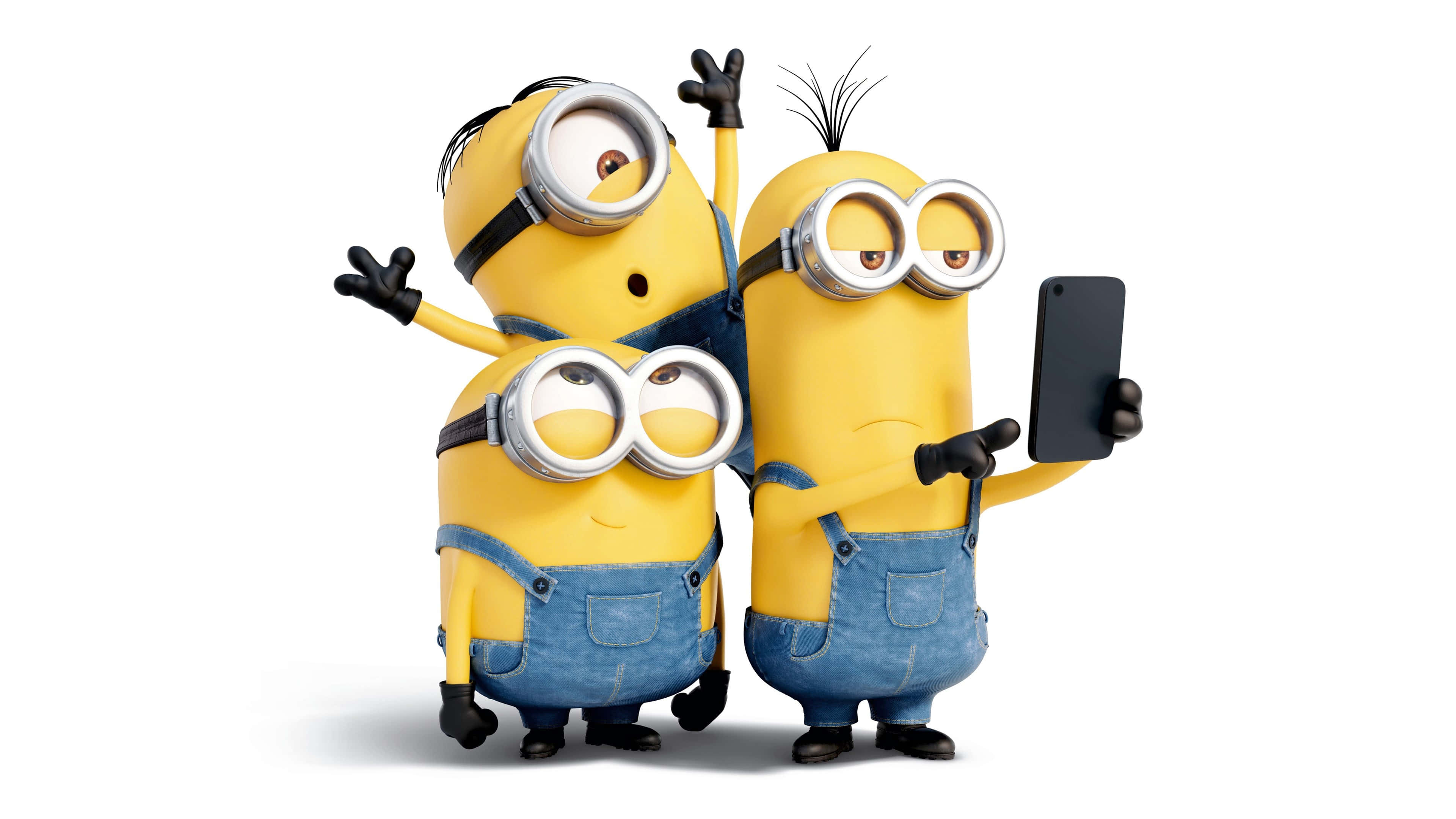 Minion, yellow Minions, blue overalls, 4K Desktop Wallpaper