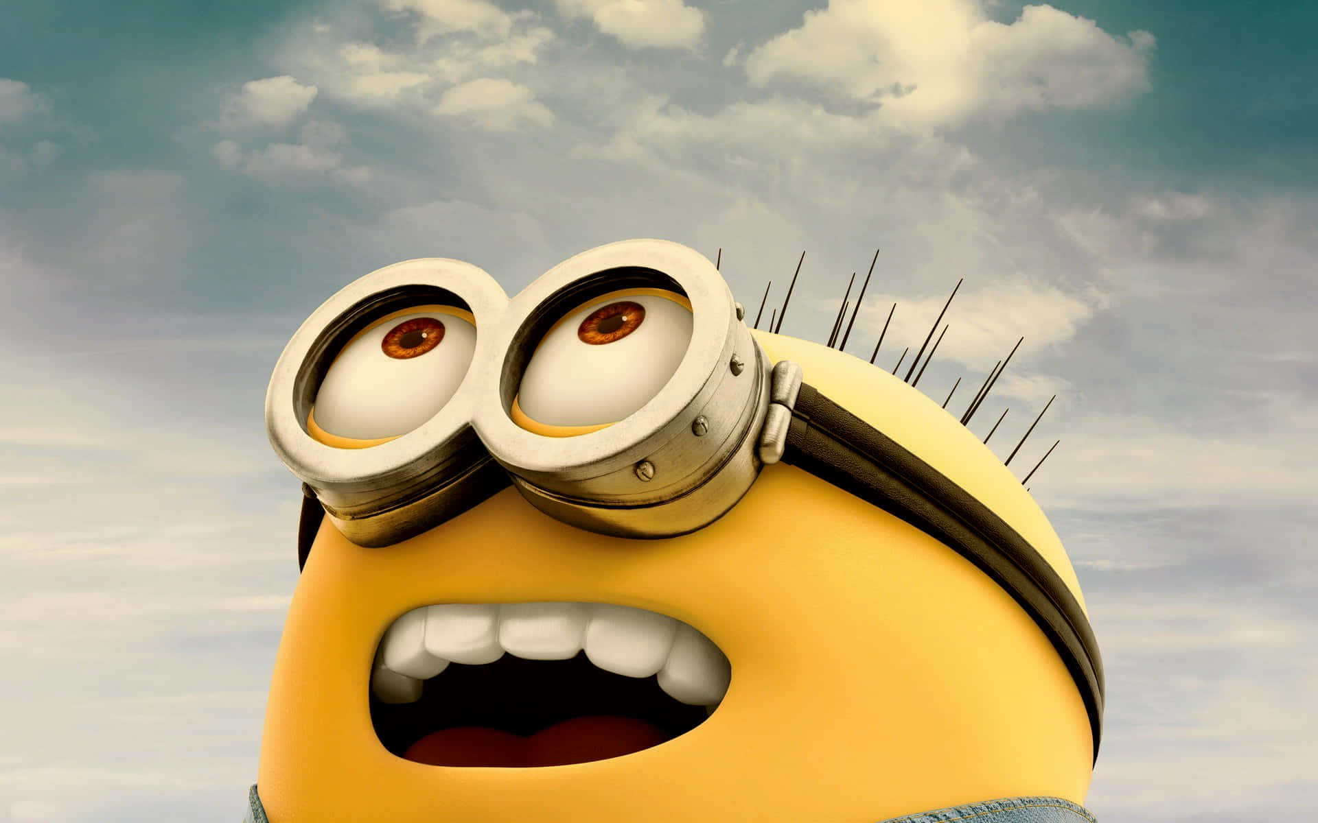 Minion, yellow, wide goggles, Full HD Desktop Wallpaper