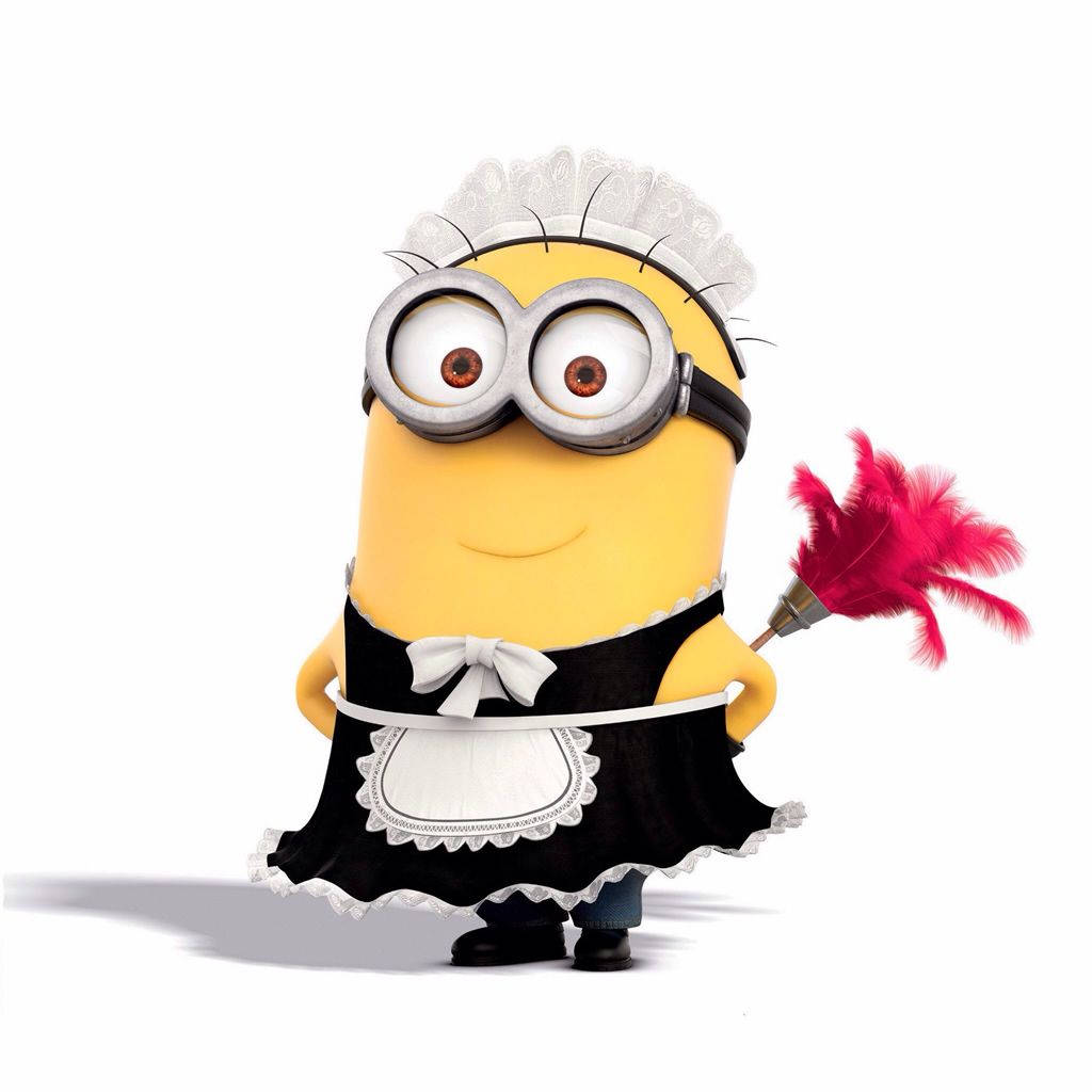 Minion, Maid Dave, black and white maid outfit, SD Desktop Wallpaper