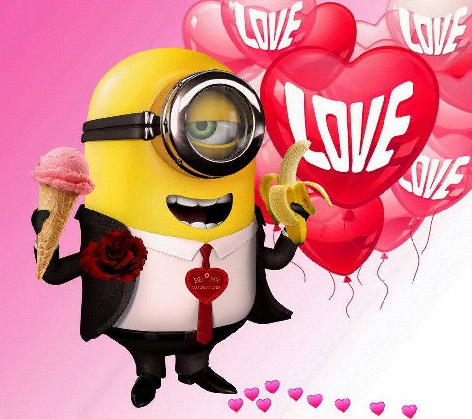 Minion, tuxedo, ice cream, SD Desktop Wallpaper