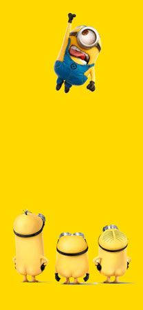 Minion, yellow, punch hole, SD Phone Wallpaper