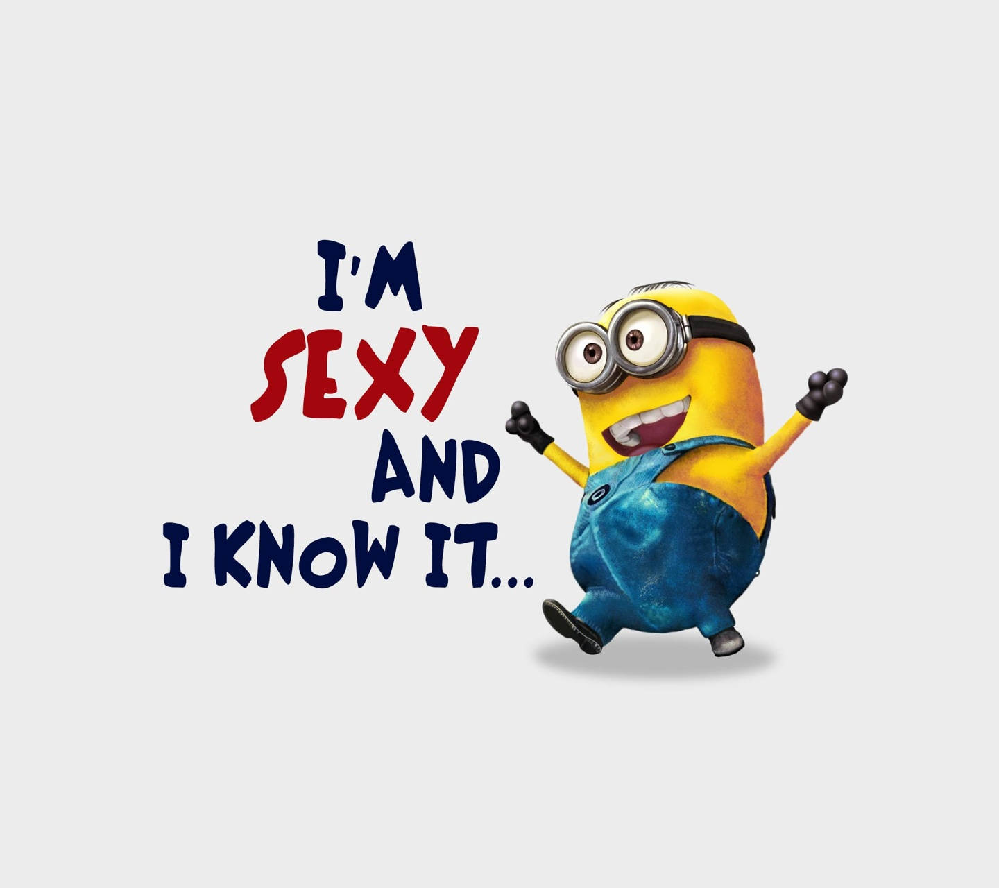 Minion, yellow Minion, blue overalls, HD Desktop Wallpaper