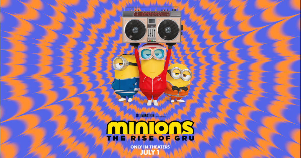 Minions The Rise Of Gru, boombox, colorful outfits, SD Desktop Wallpaper