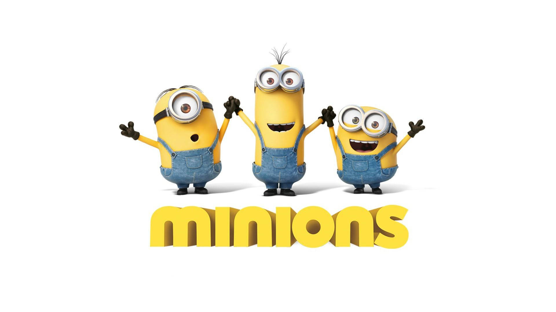 Minions, yellow Minions, blue overalls, Full HD Desktop Wallpaper