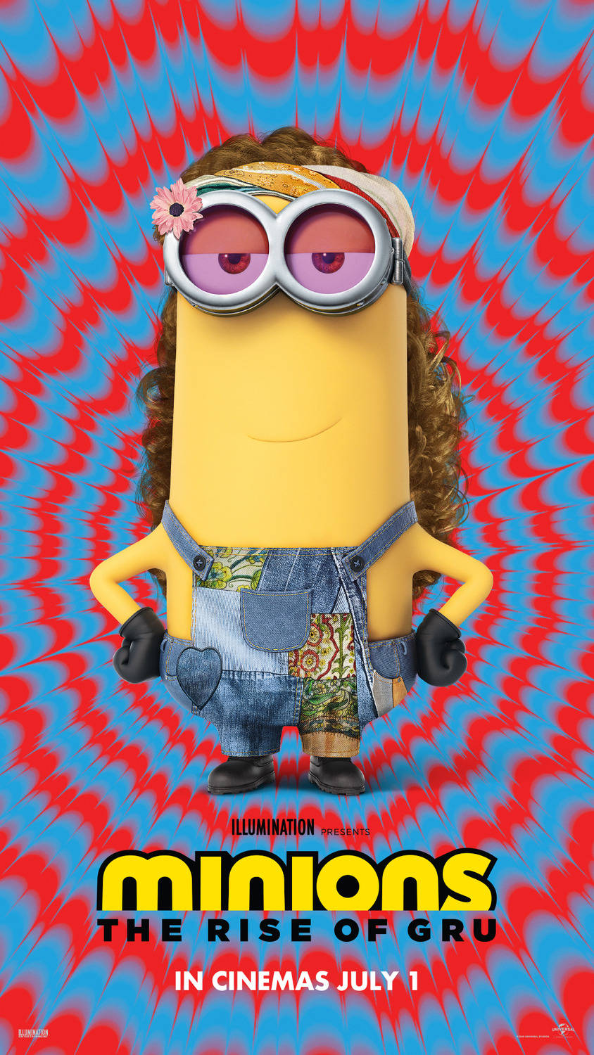 Minions The Rise Of Gru, yellow Minion, curly hair, HD Phone Wallpaper