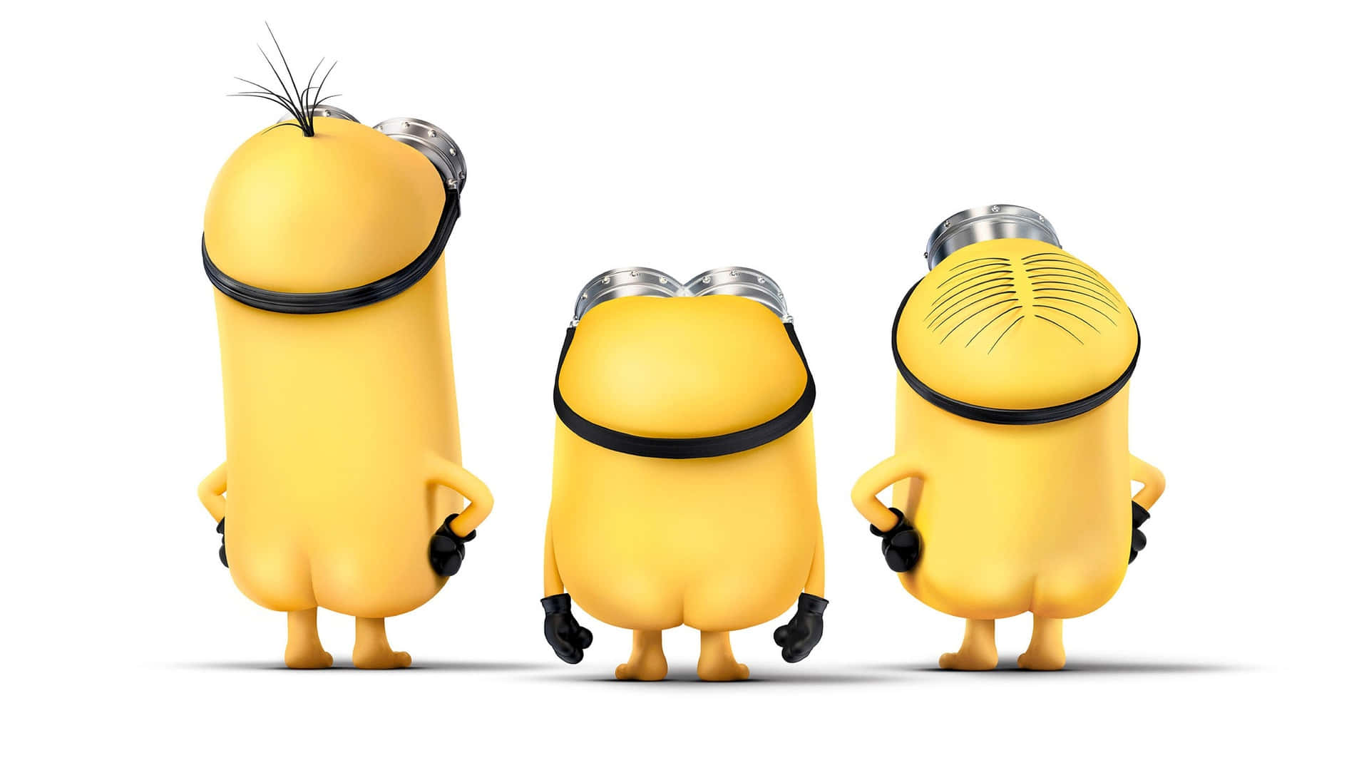 Minions, yellow Minions, black gloves, Full HD Desktop Wallpaper