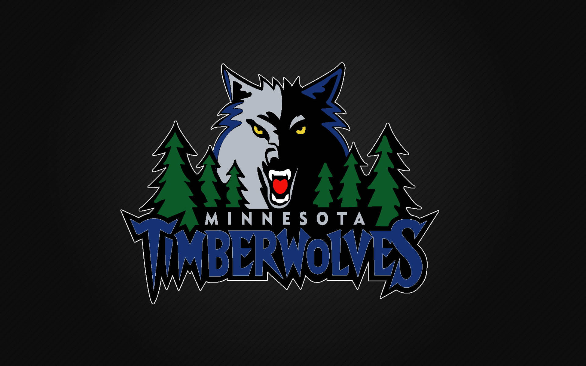 Minnesota Timberwolves, black, yellow eyes, Full HD Desktop Wallpaper