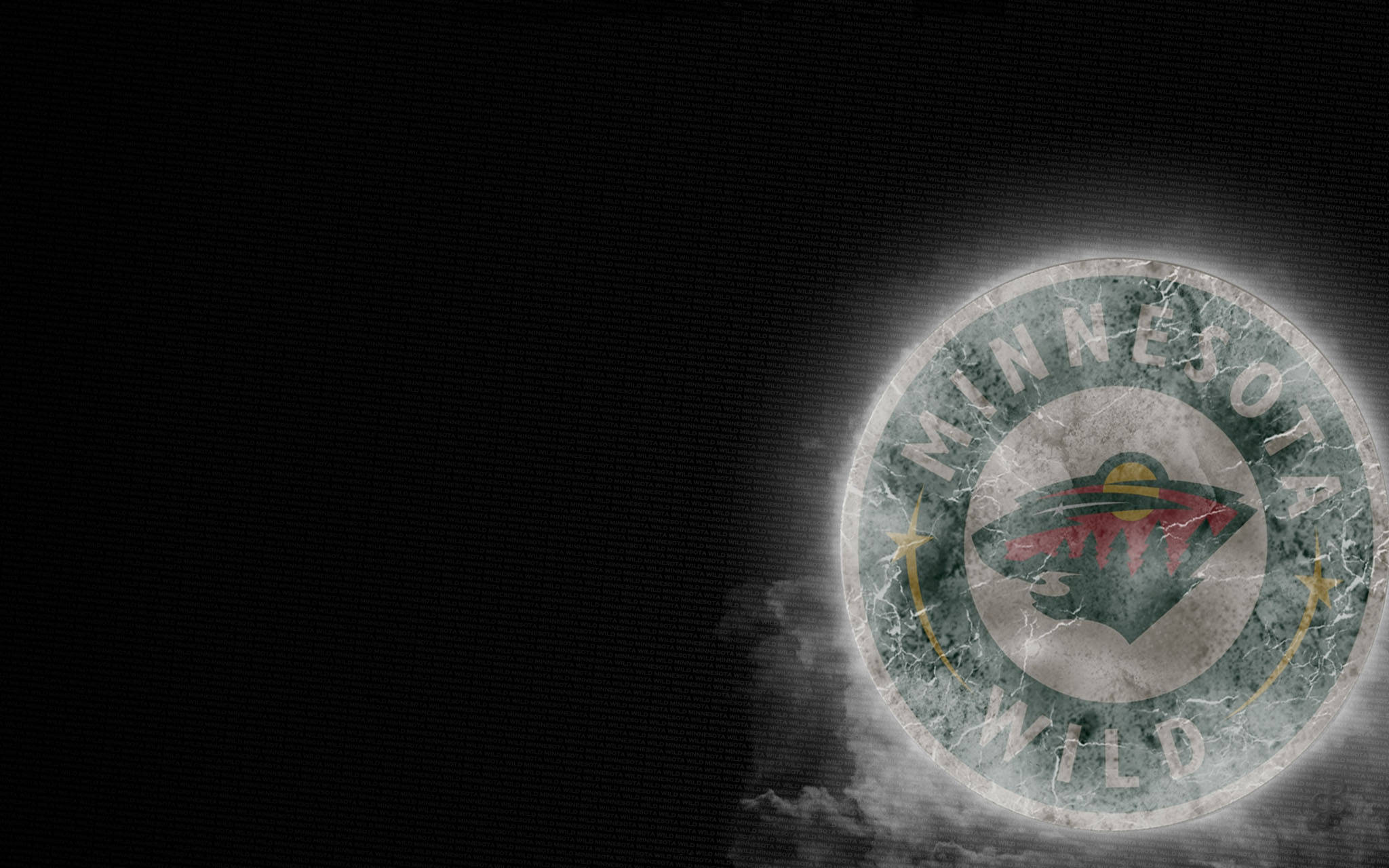 Minnesota Wild, smoked, glows, Full HD Desktop Wallpaper