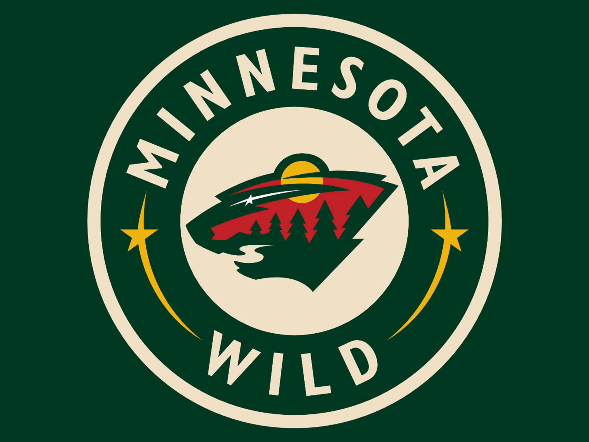 2003 Minnesota Wild Logo, Minnesota Wild, stylized wolf head, Full HD Desktop Wallpaper