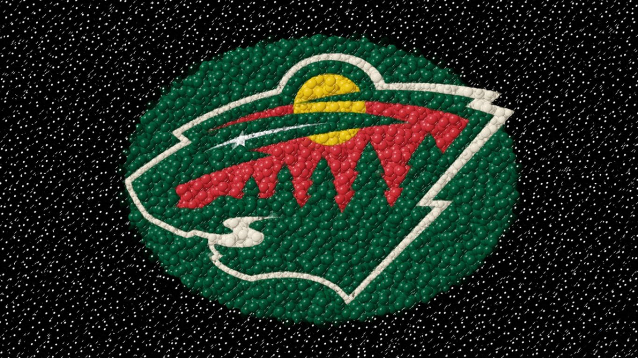Minnesota Wild, marble design, red trees, Full HD Desktop Wallpaper