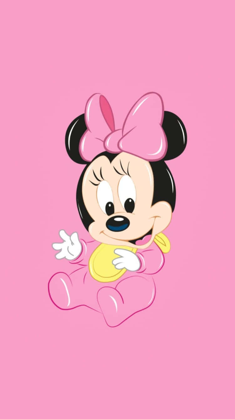 Minnie Mouse, pink dress, pink onesie, HD Phone Wallpaper