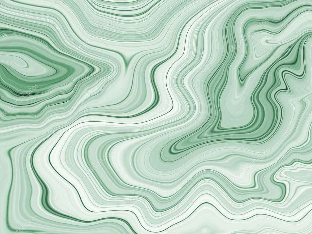 mint green, marble, abstract waves, SD Desktop Wallpaper
