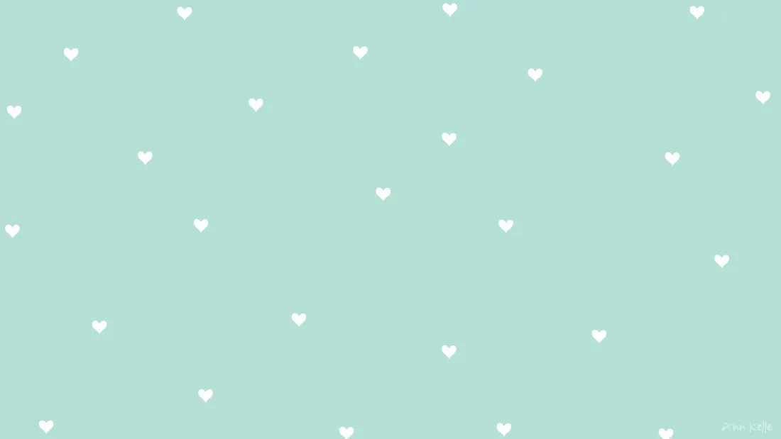 Mint Green Hearts