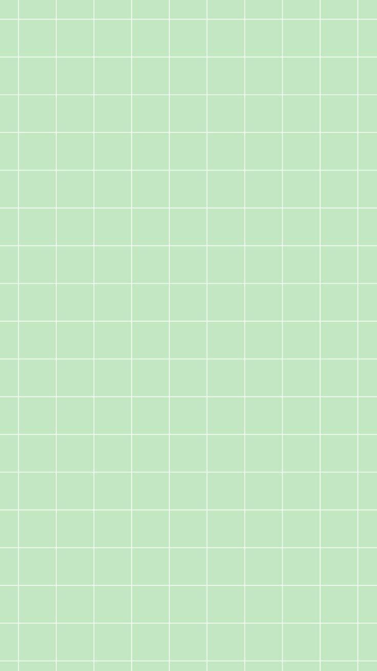 Mint Green iPhone, grid pattern, crisp white lines, HD Phone Wallpaper
