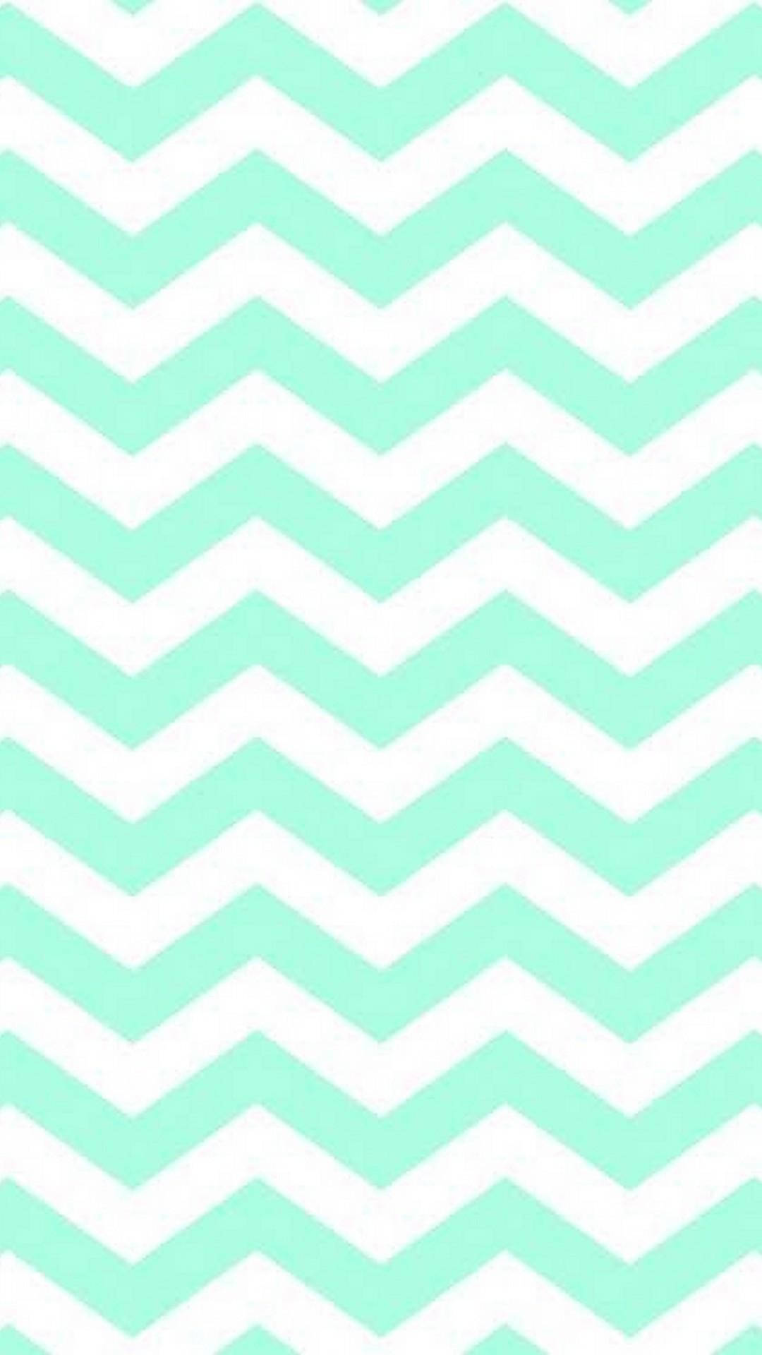mint green, white, chevron pattern, Full HD Phone Wallpaper