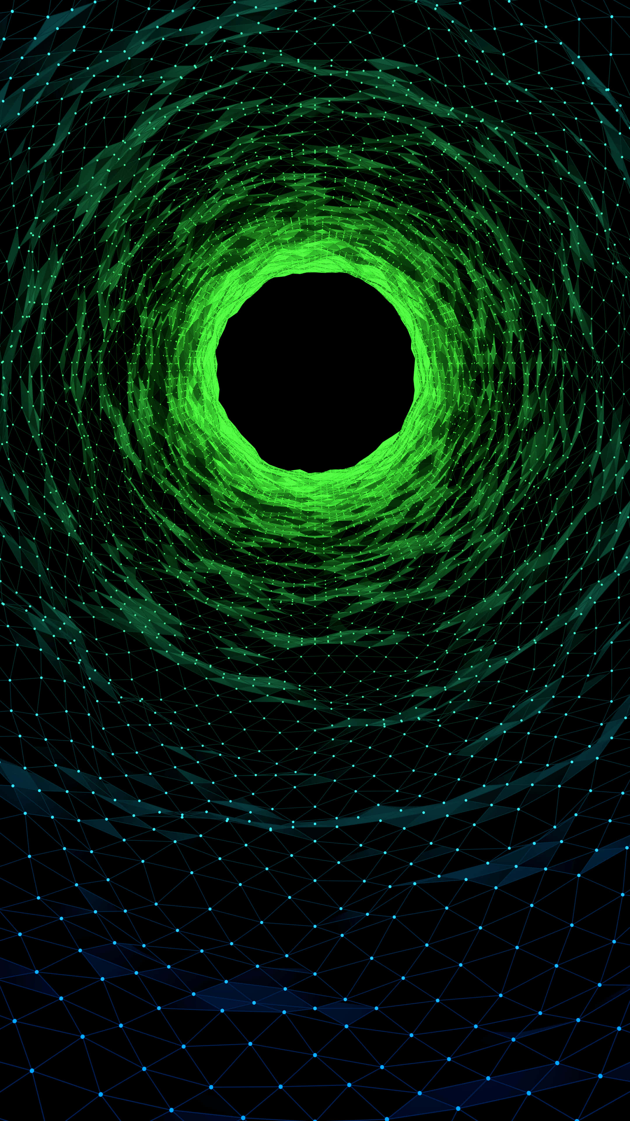 iPhone 11, green, glowing green lines, 4K Phone Wallpaper
