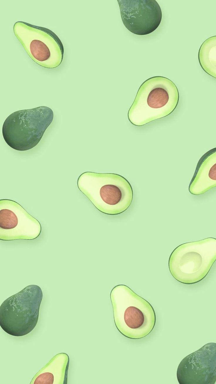 Green Aesthetic iPhone, mint green, avocados, HD Phone Wallpaper