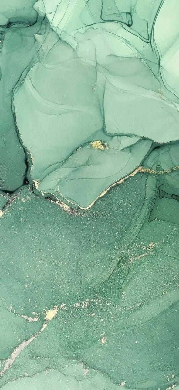 Mint Green Marble, teal, gold, HD Phone Wallpaper