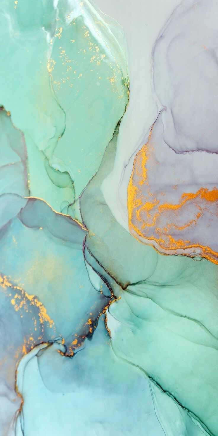 mint green, marble, teal, HD Phone Wallpaper