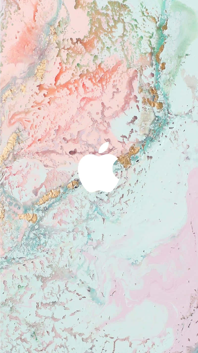 mint green marble, pink mint, gold swirls, HD Phone Wallpaper