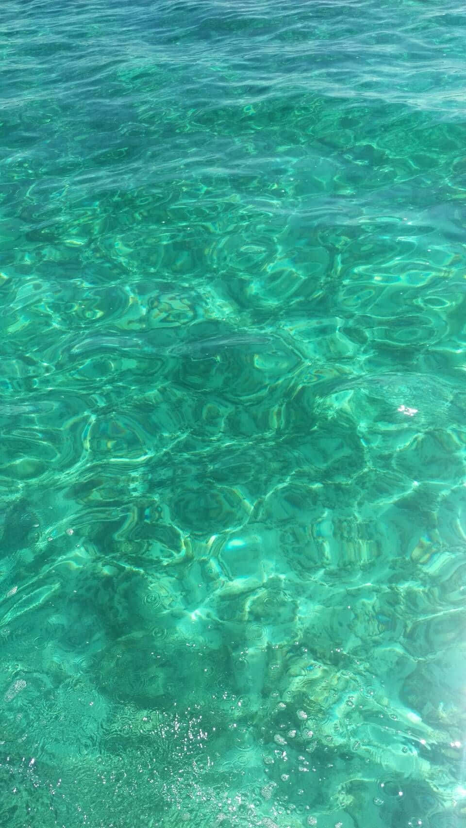 mint green, turquoise water, rocky seabed, HD Phone Wallpaper