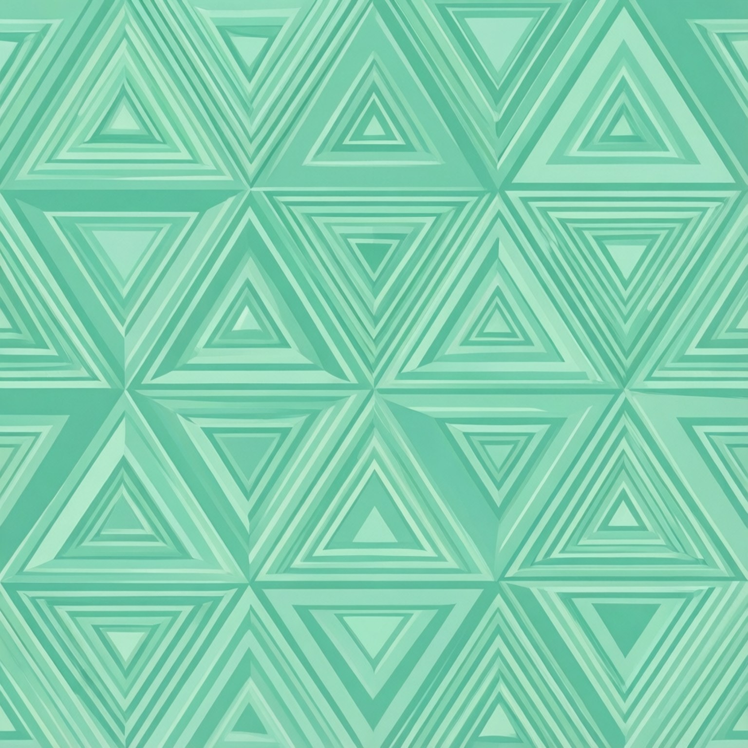 mint green, geometric pattern, nested triangles, HD Desktop Wallpaper