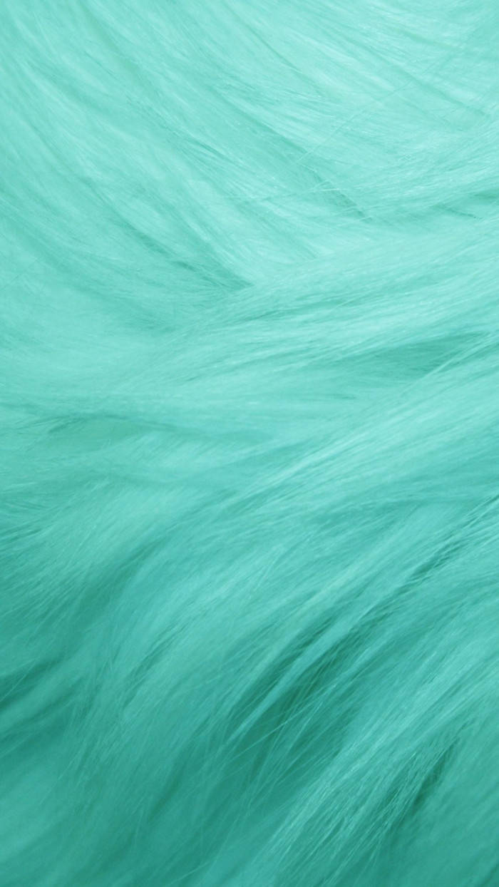 pastel green, turquoise fur, gentle waves, SD Phone Wallpaper