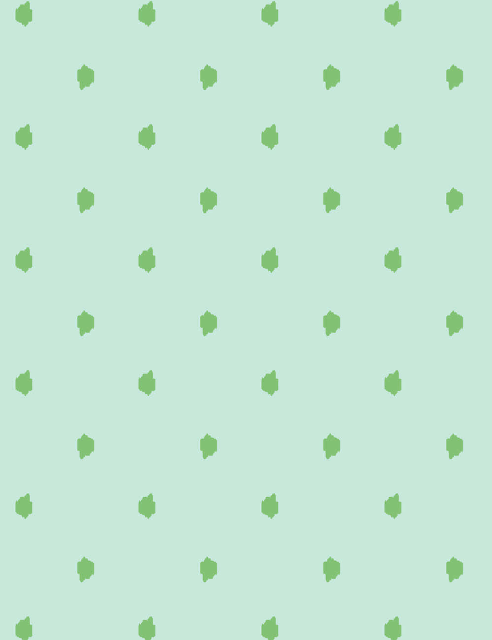 mint green, pixelated leaf shapes, repeating pattern, HD Phone Wallpaper