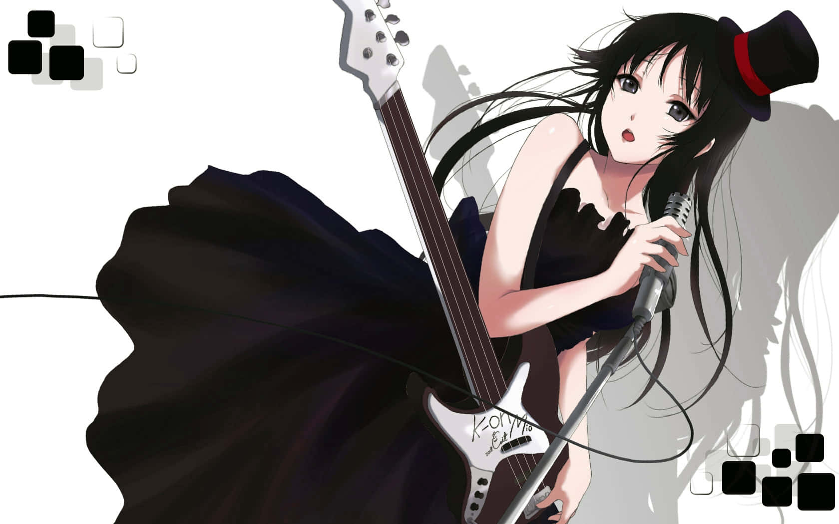 Mio Akiyama, K-on, bass guitar, HD Desktop Wallpaper