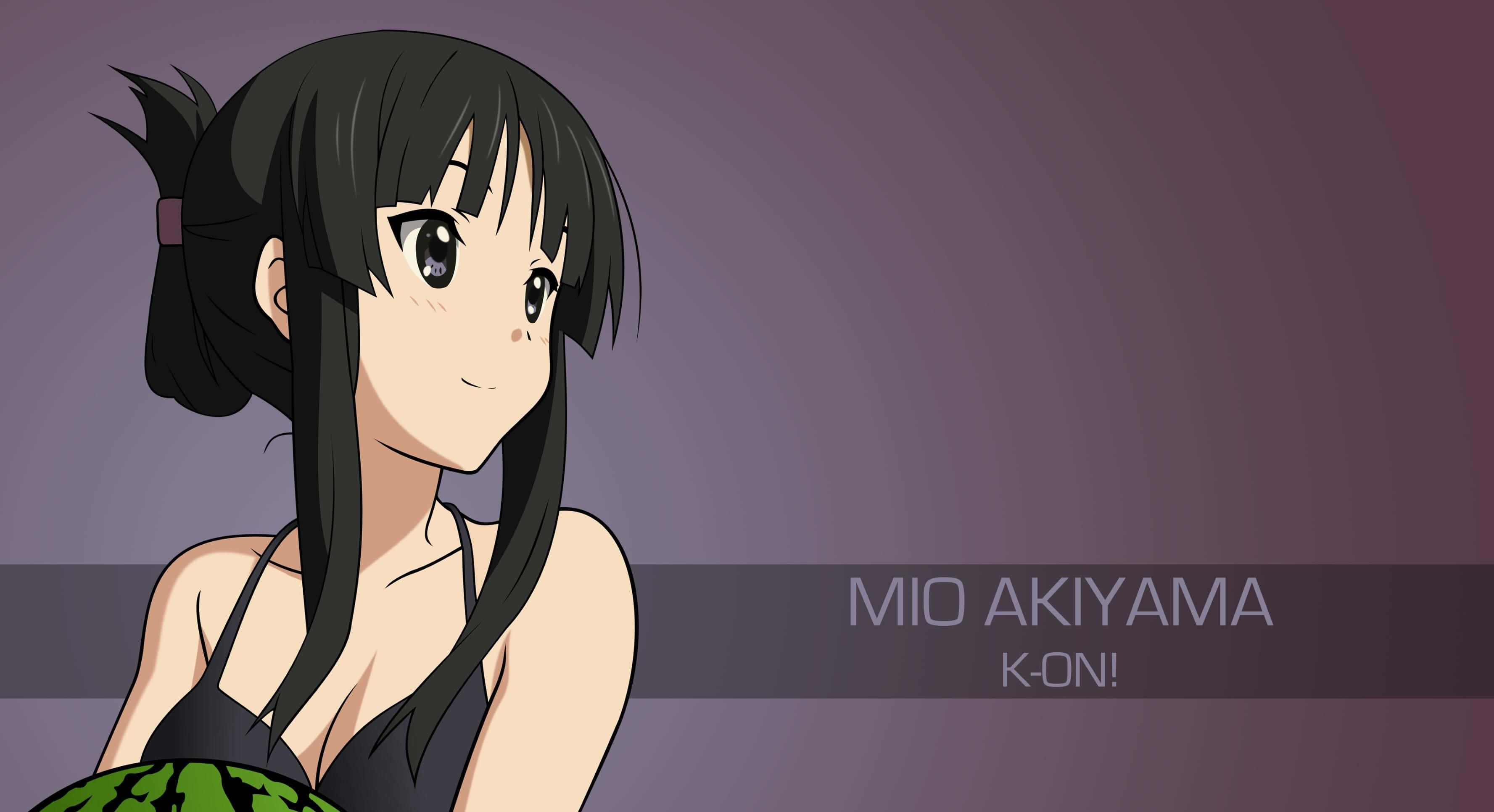 Mio Akiyama, K-On!, watermelon, 2K Desktop Wallpaper
