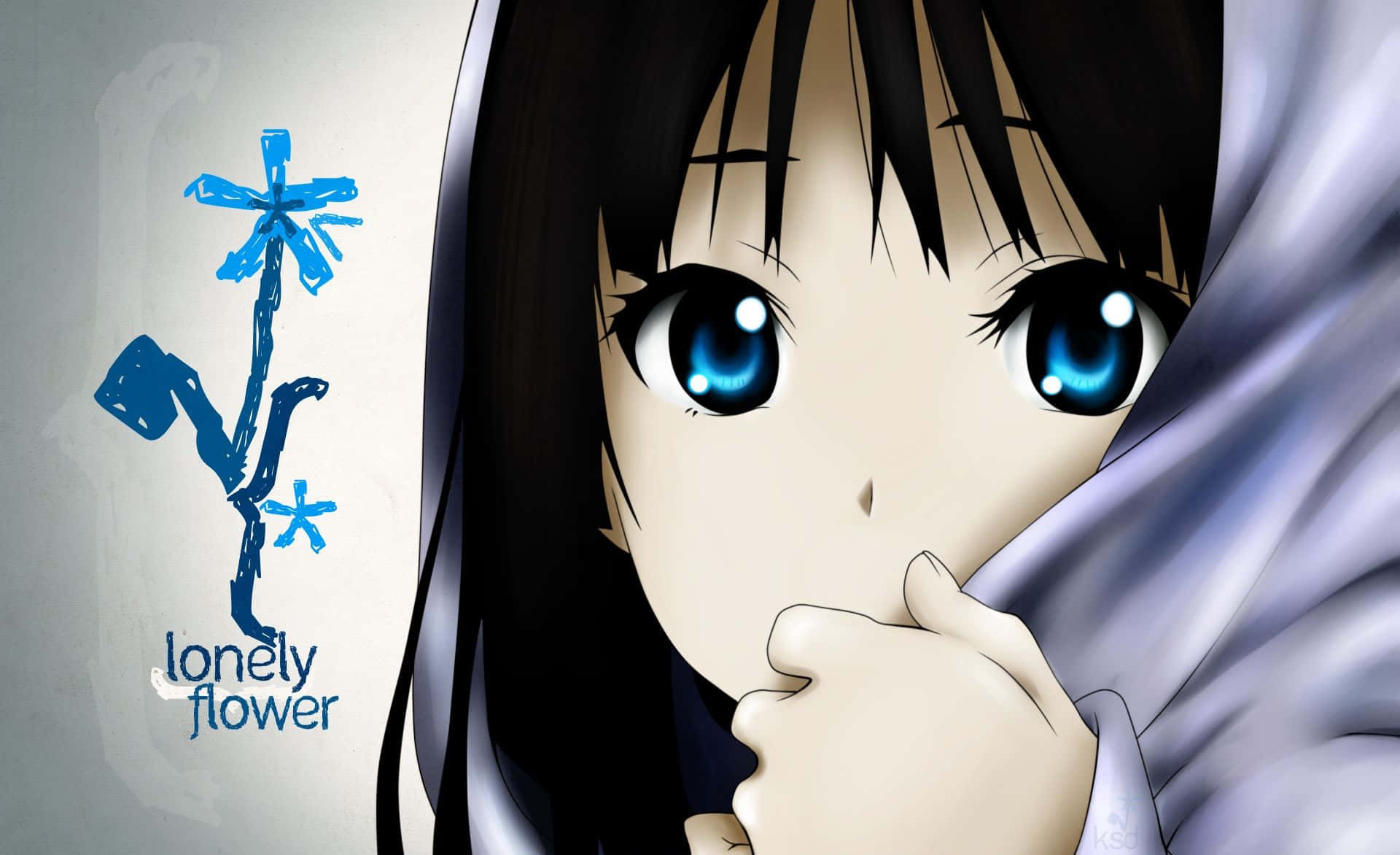 Mio Akiyama, musical mode, large blue eyes, Full HD Desktop Wallpaper