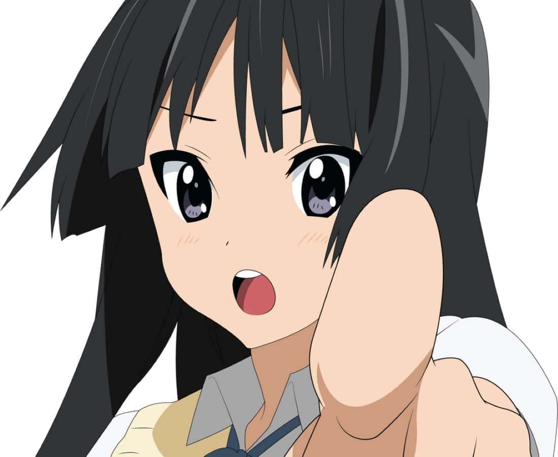 Mio Akiyama, performance mode, black hair, SD Desktop Wallpaper