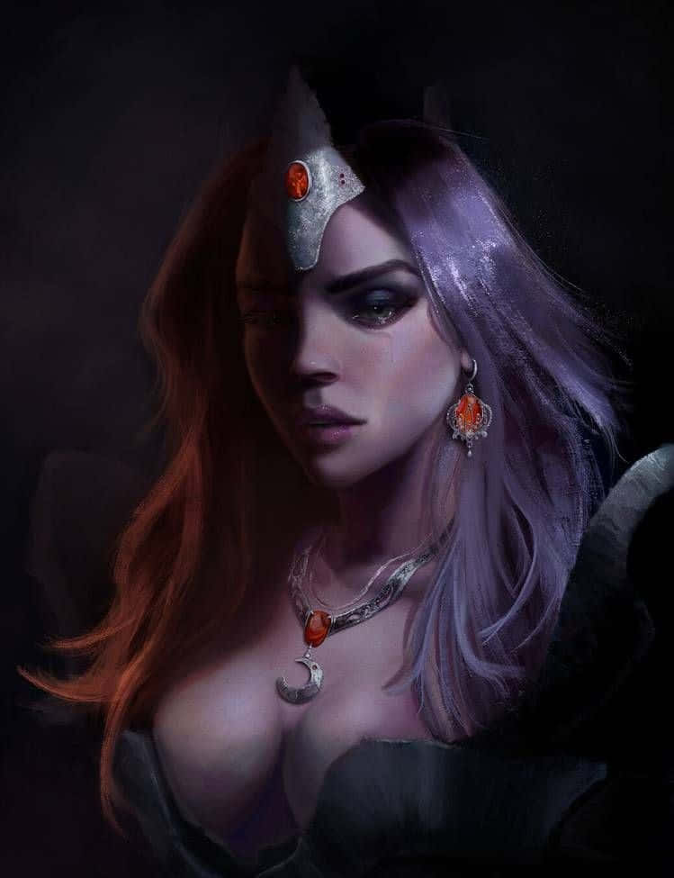 Mirana, tiger, enchanting forest, SD Phone Wallpaper