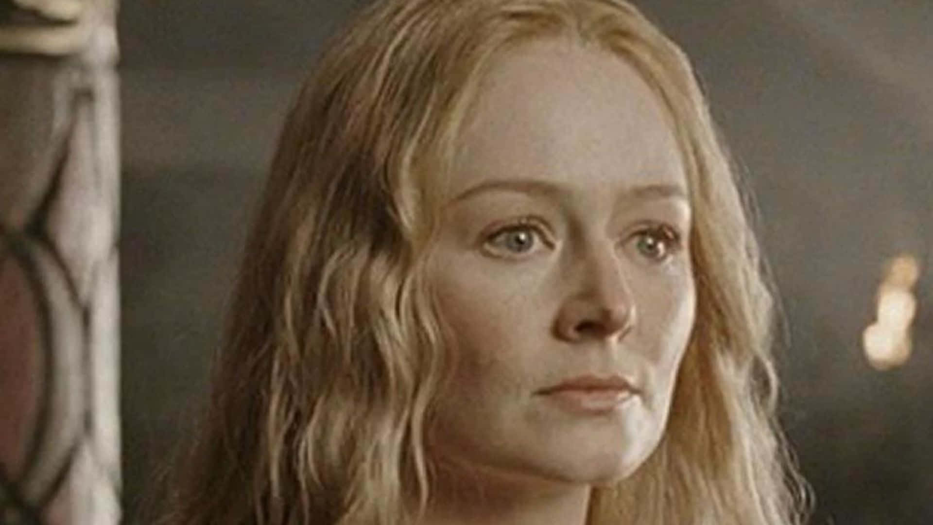 Miranda Otto, elegant gown, long blonde hair, Full HD Desktop Wallpaper