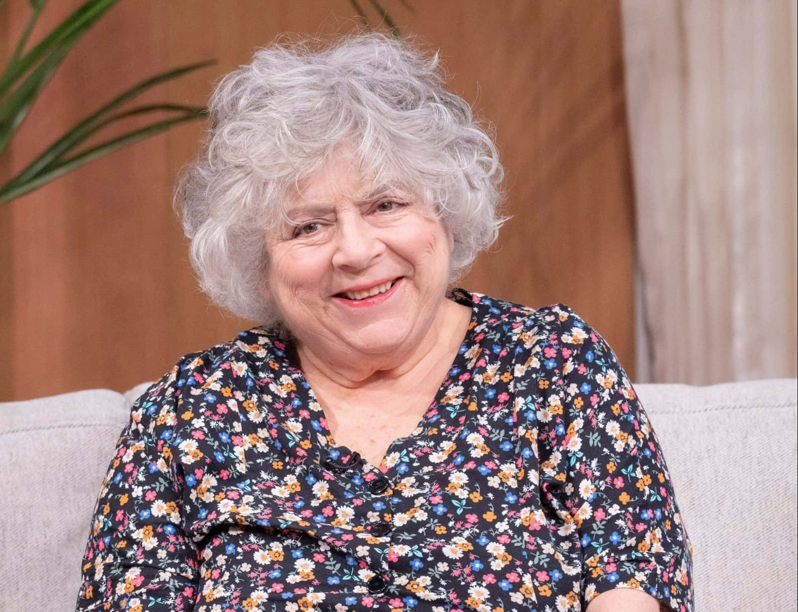 Miriam Margolyes, British actress, curly gray hair, HD Desktop Wallpaper