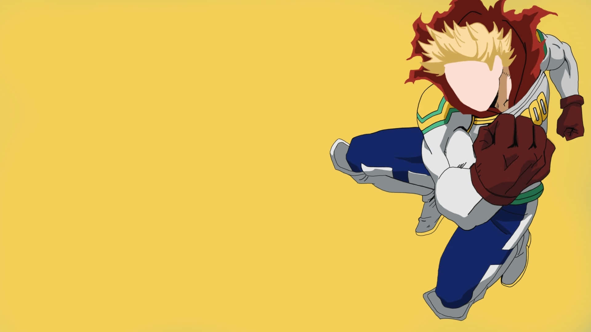 Mirio Togata, 1920 x 1080, yellow background, Full HD Desktop Wallpaper