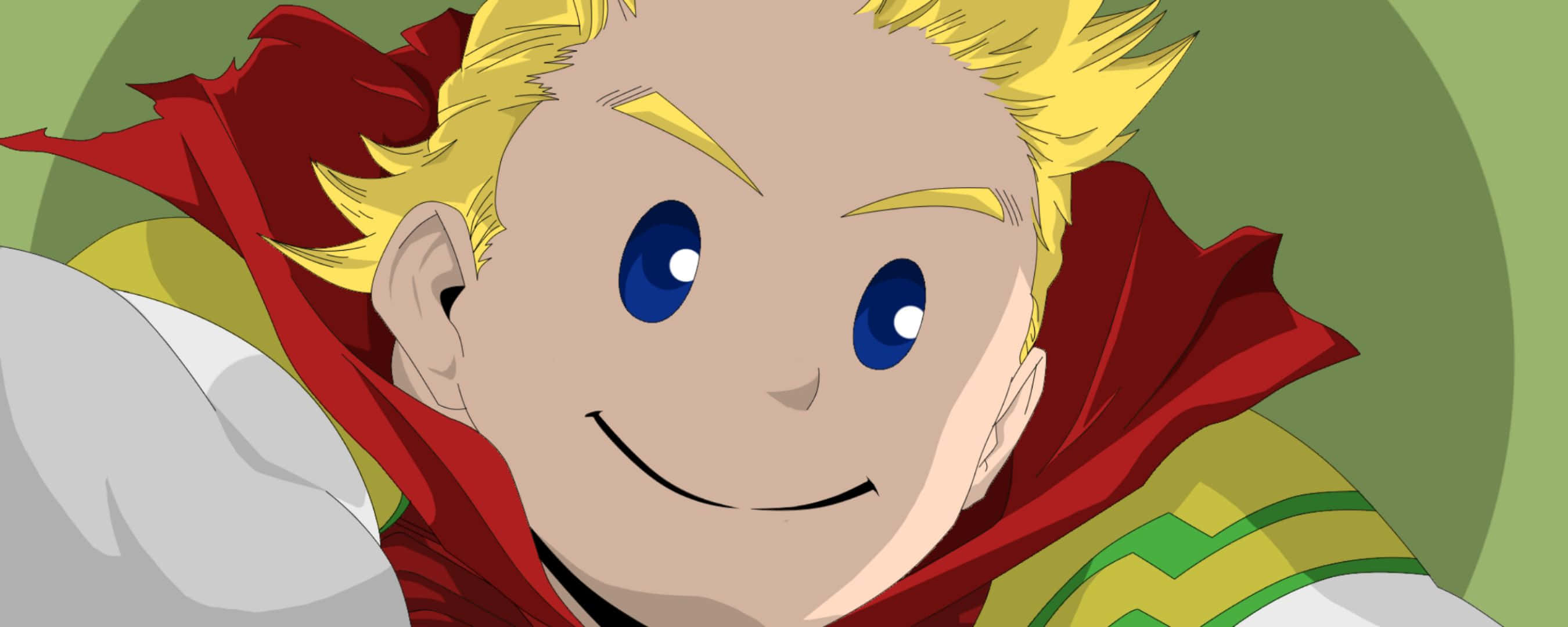 Mirio Togata, spiky blonde hair, blue eyes, 2K Desktop Wallpaper