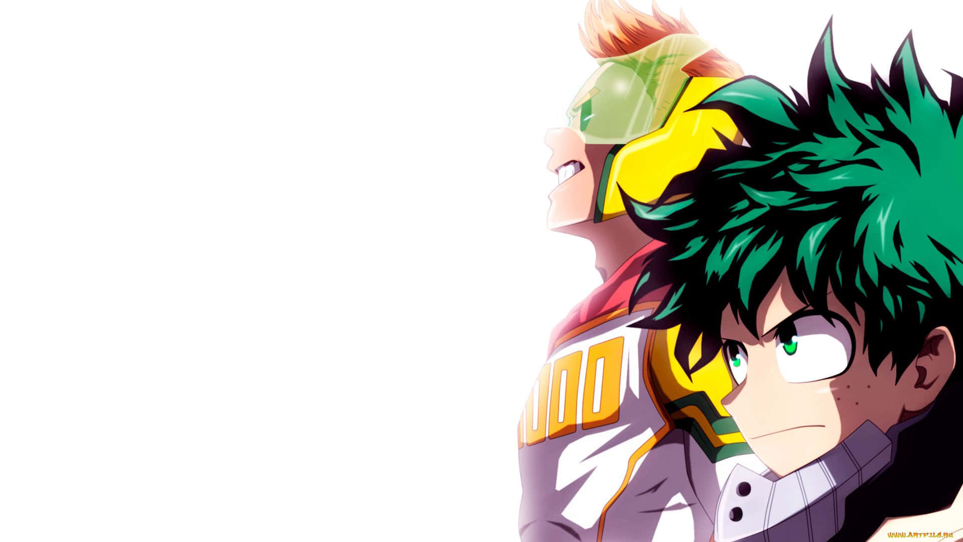 Mirio Togata, green hair, goggles, Full HD Desktop Wallpaper